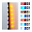 TruFlame 7 colour Side LEDs Wall Mounted Arched White Glass Electric Fire with Log Effect 15