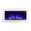 TruFlame 7 colour Side LEDs Wall Mounted Arched White Glass Electric Fire with Log Effect 9