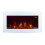 TruFlame 7 colour Side LEDs Wall Mounted Arched White Glass Electric Fire with Log Effect 4