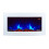 TruFlame 7 colour Side LEDs Wall Mounted Arched White Glass Electric Fire with Log Effect 6