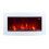TruFlame 7 colour Side LEDs Wall Mounted Arched White Glass Electric Fire with Log Effect 7