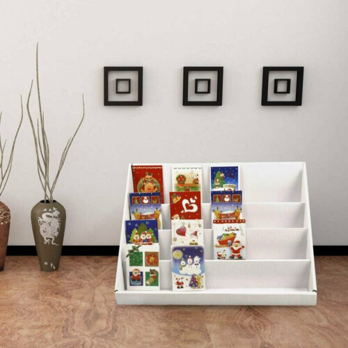 2PCS Card Display Stand 4 Collapsible Cardboard Greeting Counter Stand 1