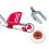 Razor Razor FlashRider Rear Wheel w/Caster Complete - Red 1