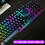 Gaming Rainbow RGB LED Backlit Mechanical Keyboard and Mouse Set for PC Laptop 6