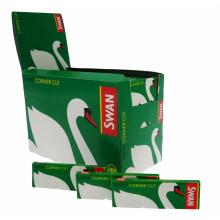 (100 Booklets (Full Box)) Swan Green Regular Standard Smoking Cigarette Rolling Papers