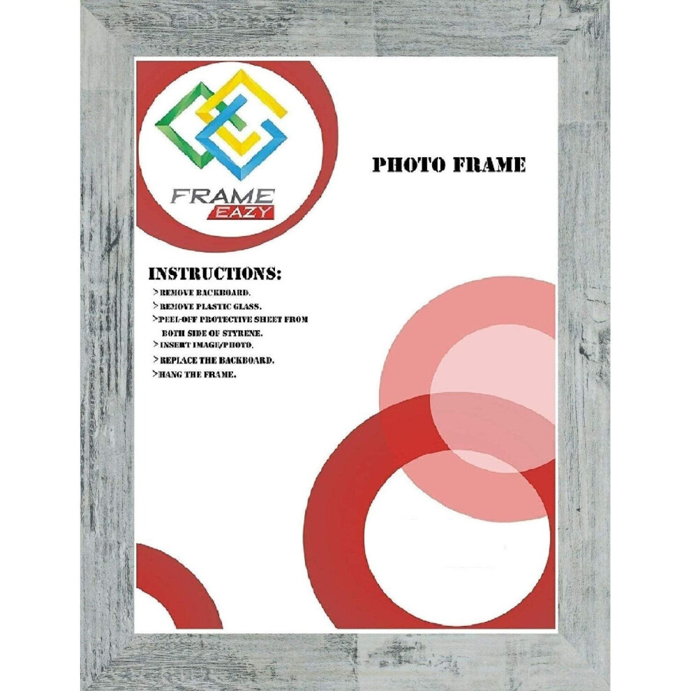 (Rustic Grey) A1 Photo Frame Picture Poster Frame