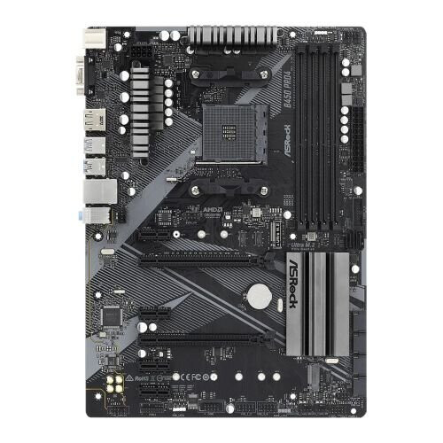 Asrock B450 PRO4 R2.0 ATX AM4 4 DDR4 TU Nero