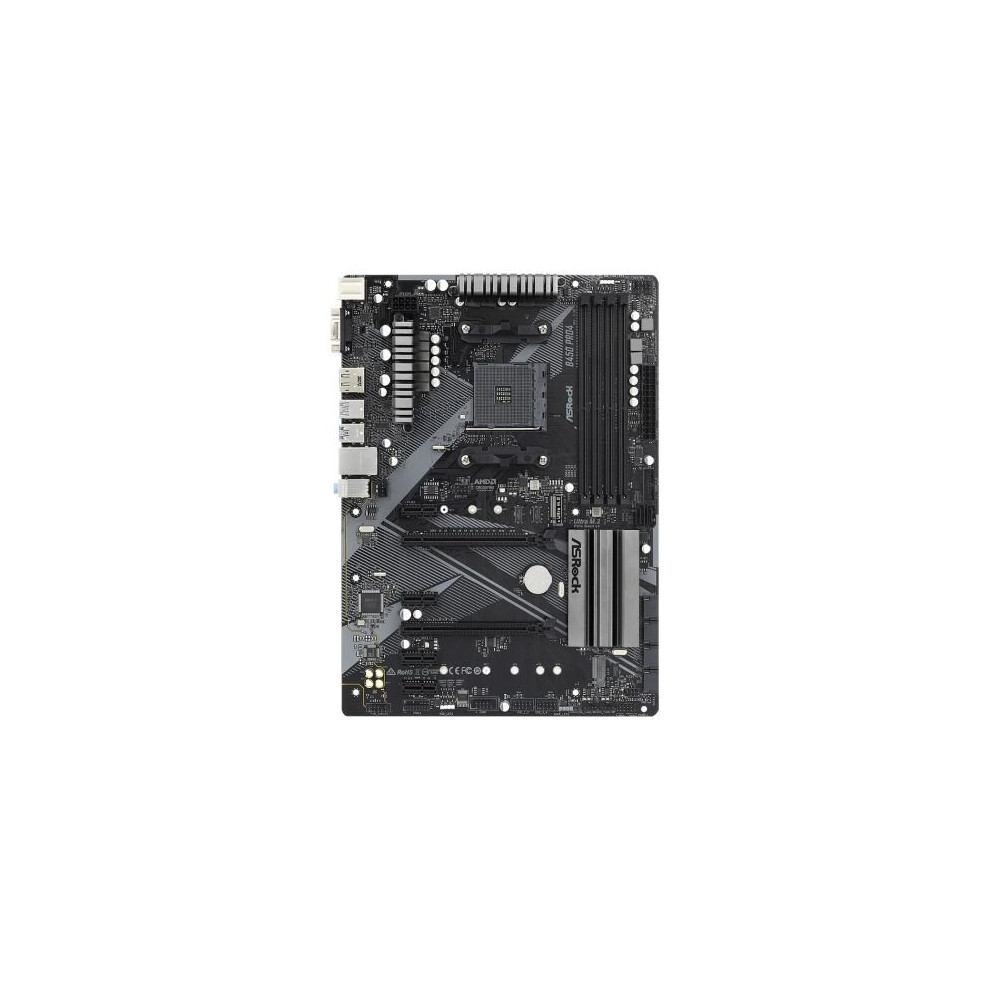 Asrock B450 Pro4 R2.0 Amd B450 Am4 Atx 4 Ddr4 Xfire Vga Hdmi Dp 2X M.2 B450 Pro4 R2.0