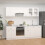 VidaXL vidaXL Kitchen Cabinet Set 8 Piece White Engineered Wood Storage Rack Cupboard 1