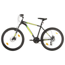 vidaXL Mountain Bike 21 Speed 27.5 inch Wheel 42 cm Black Outdoor Bicycle