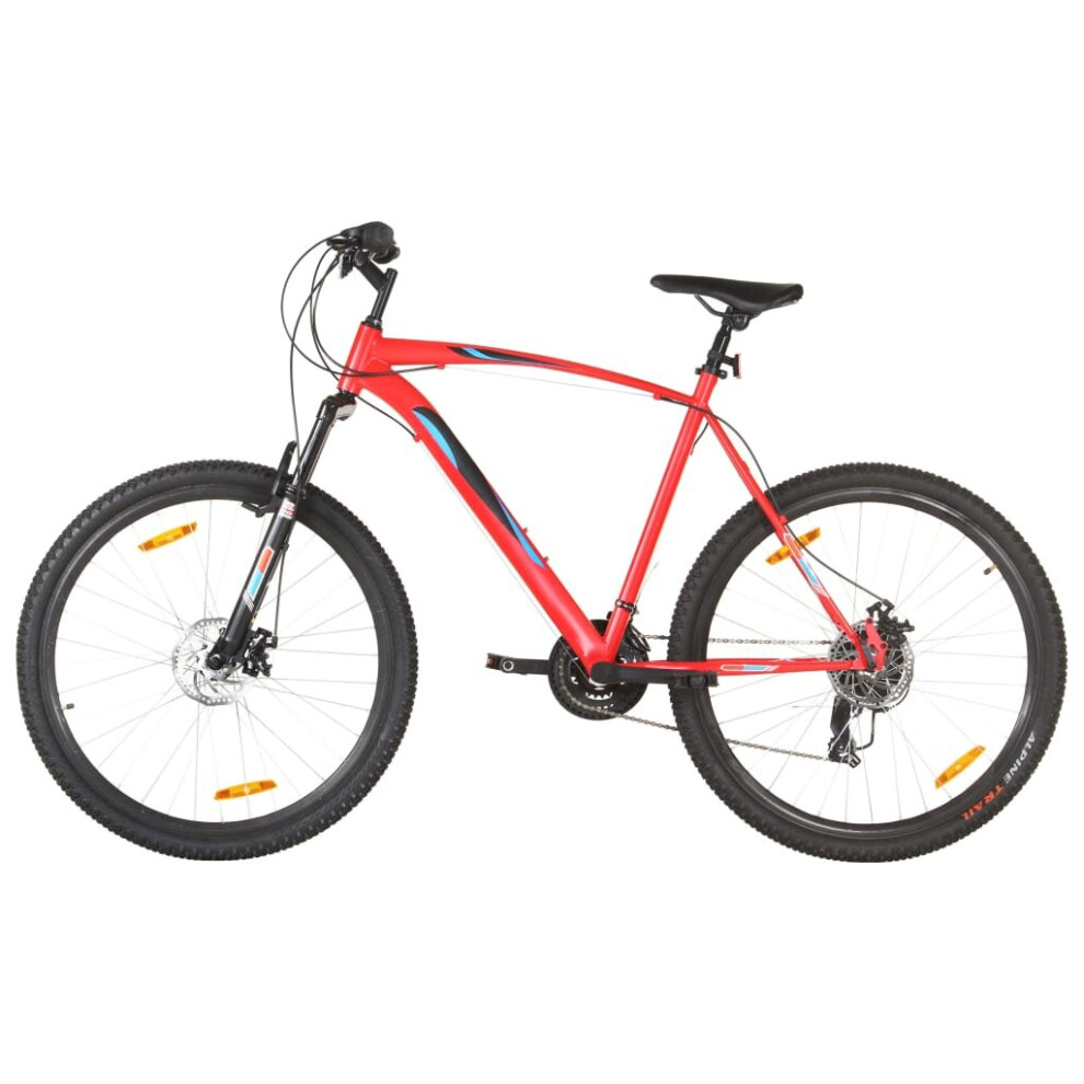 vidaXL Mountain Bike 21 Speed 29 inch Wheel 53 cm Frame Red Cycling Bicycle-image-OPC-P76FF2T-NEW