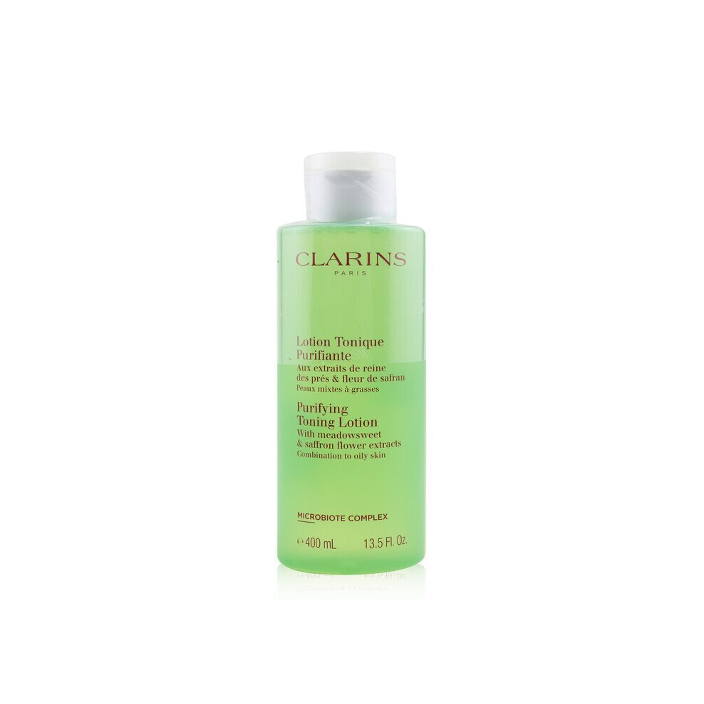 Clarins Purifying Toning Lotion With Meadowsweet & Saffron Flower Extracts - Combination To Oily Skin - 400Ml/13.5Oz