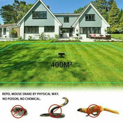 Solar Power Ultrasonic Pest Animal Repeller Pet Scarer Control 2PCS 2
