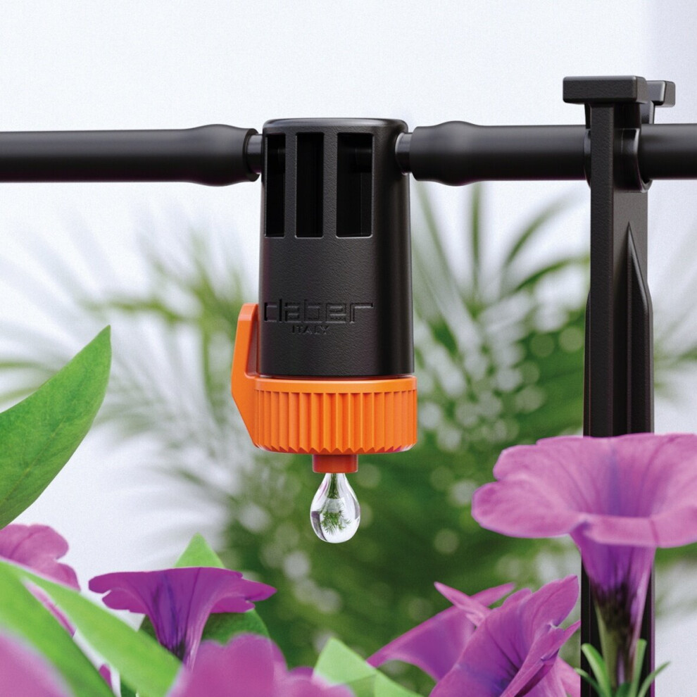 Pack of 10 Claber Adjustable Plus In-Line Micro Irrigation Dripper - 0-10 L/h