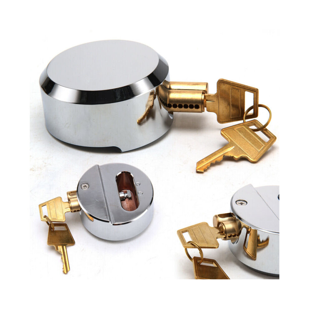 Concealed 73Mm Padlock Round Unbreakable Replacement Gate Door Lock 714131819843