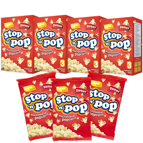 SOL (SWEET) Microwave Popcorn 12 x 85g by Stop n Pop