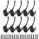 10 Pack Heavy Duty Dual Coat Wall Hooks Wall Mounted 20 Screws Retro Double Hook 1