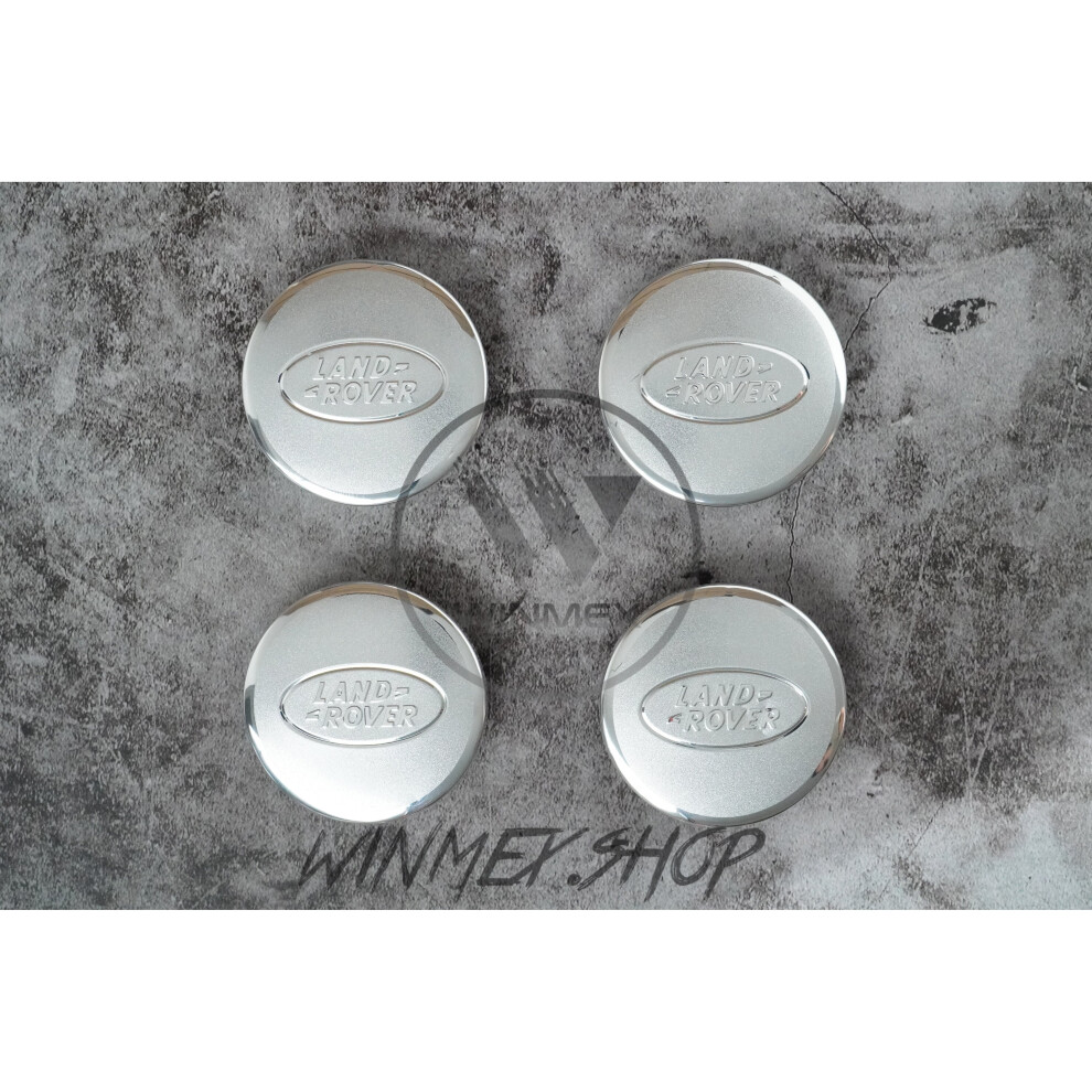 Set of 4 Silver Land Rover alloy wheel caps 63mm-image-OPC-P76HYMH-NEW