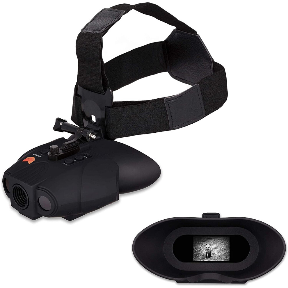 Nightfox Swift Night Vision Goggles | Digital Infrared | 1X Magnification | 75Yd Range | Rechargeable Battery