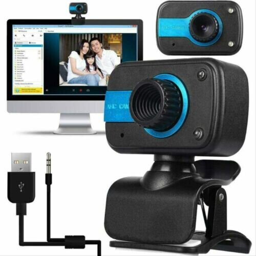 Full HD Webcam With Microphone HD Video Camera USB For PC Desktop Laptop Mic UK 2