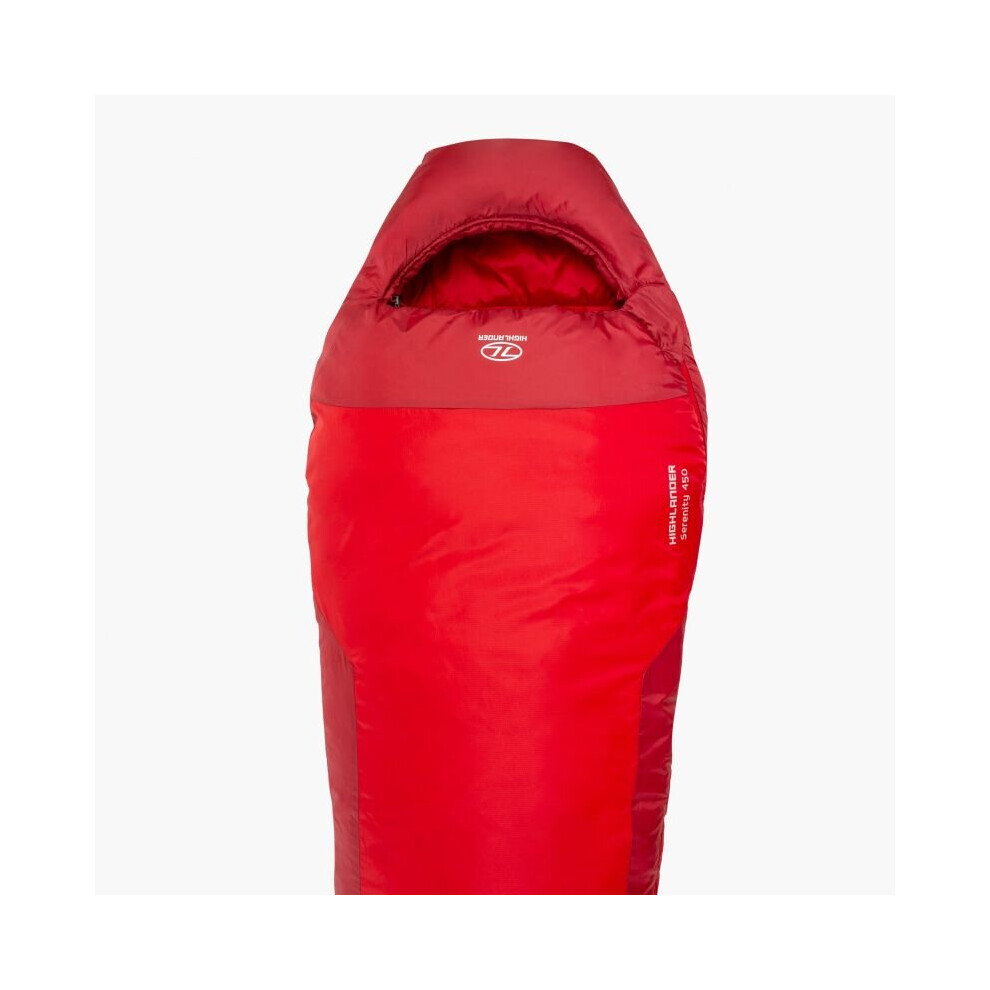 Highlander Serenity 450 Mummy Sleeping Bag | 4 Season Red
