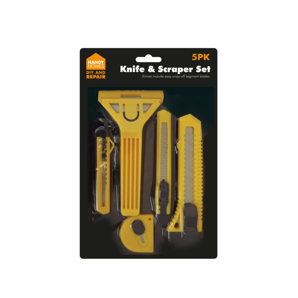 Knife And Scraper Set 5 Pack And Repair DIY Craft Snap Off Easy Tool