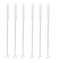 Straw Cleaning Brush One Cleaner Tube Bottle Metal Handle Reusable
