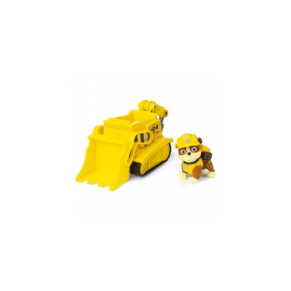 (Rubble's Bulldozer) - Paw Patrol, Rubble's Bulldozer Vehicle with Collectible Figure, for Kids Aged 3 and Up