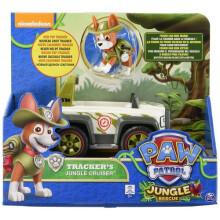 Paw Patrol Pup And Vehicle - Tracker's Jungle Cruiser - Spinmaster