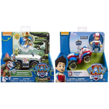 Paw Patrol Ryder's Rescue ATV,, Jungle Rescue, Tracker's Jungle Cruiser, Vehicle & Figure Includes Blizy Pen