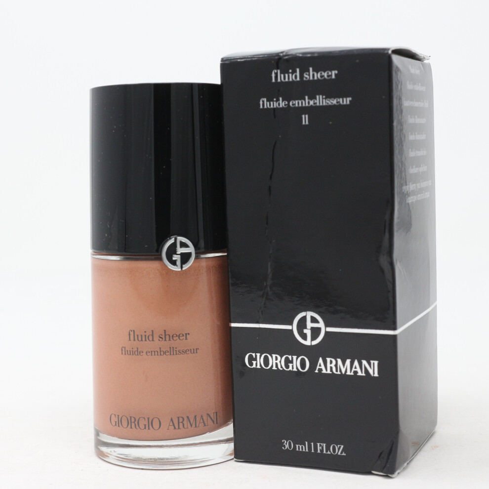 Giorgio Armani Fluid Sheer Foundation  1oz/30ml New With Box