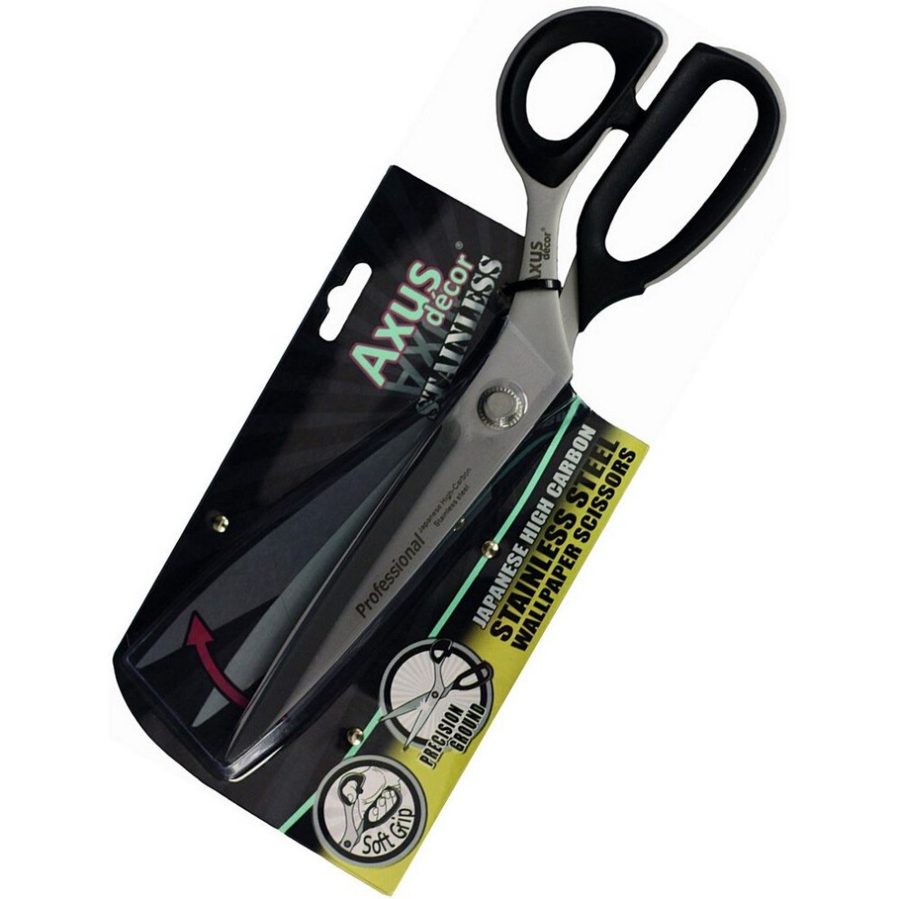 Axus Decor Japanese Stainless Steel Wallpaper Scissors 12.0" (305Mm) 5060128794415