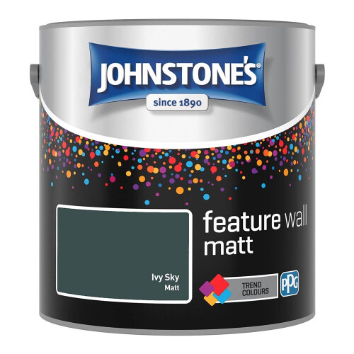 Johnstone's Johnstones Feature Wall Matt Emulsion Paint 2.5l Ivy Sky