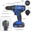 21V Cordless Drill Driver Combi Drills Screwdriver 2 Batteries with Manual Hammer 5