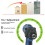 21V Cordless Drill Driver Combi Drills Screwdriver 2 Batteries with Manual Hammer 9