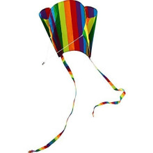 Hengda Vlieger voor Kinderen 31-Inch Regenboog Parafoil Vlieger voor Lage Wind