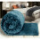 (TEAL, DOUBLE) THICK FLEECE BLANKET THROW LARGE SOFA BED SOFT 1