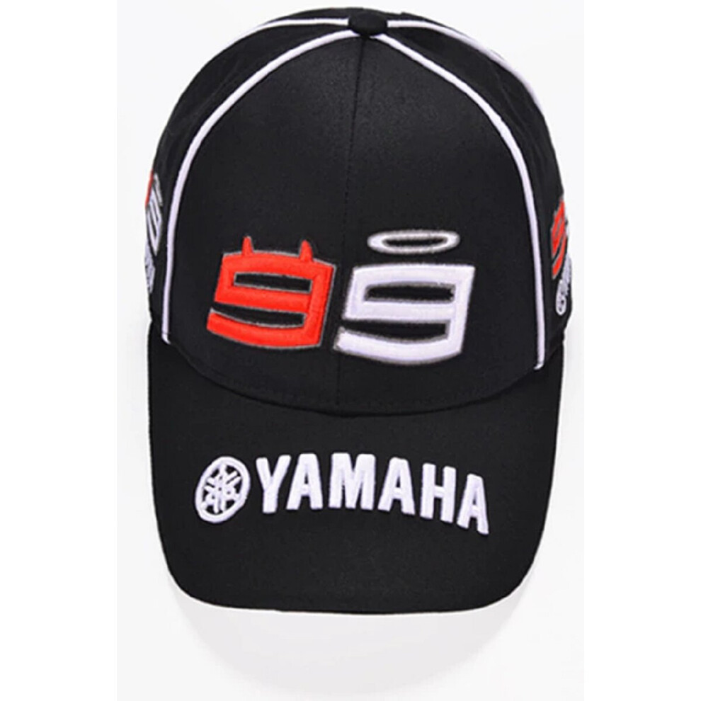 YAMAHA Black Racing Cap MotoGP Jorge's Race Number 99 Embroidered Hat