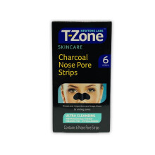 T-Zone Charcoal Nose Pore Strips, 6