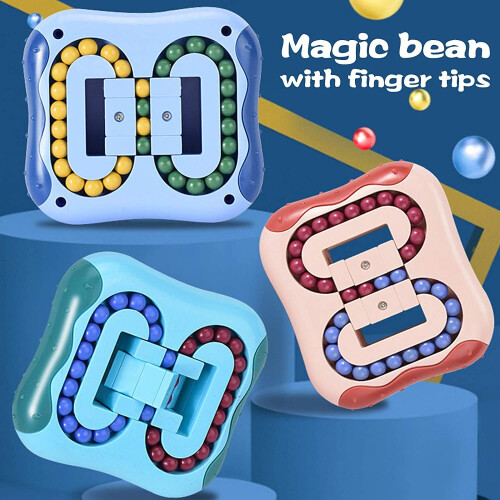 Fidget Spinners Decompression Cube - Magic Bean Gyroscope Puzzle Cube Children Educational Toys 2