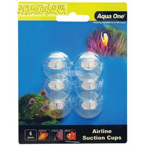 Aqua One Suction Cups Airline 6pk 19104