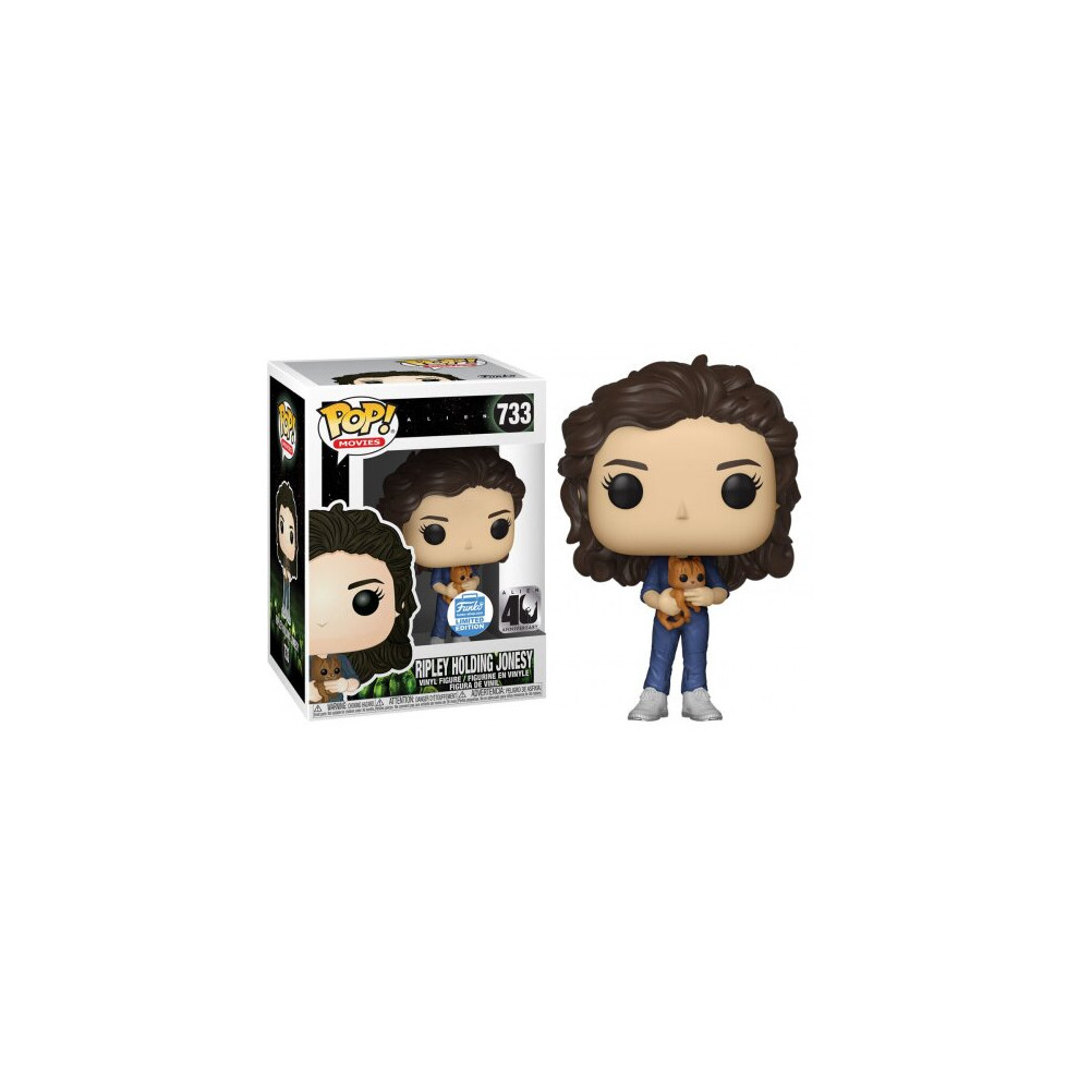 Alien Funko POP! Movies Ripley Holding Jonesy Vinyl Figure