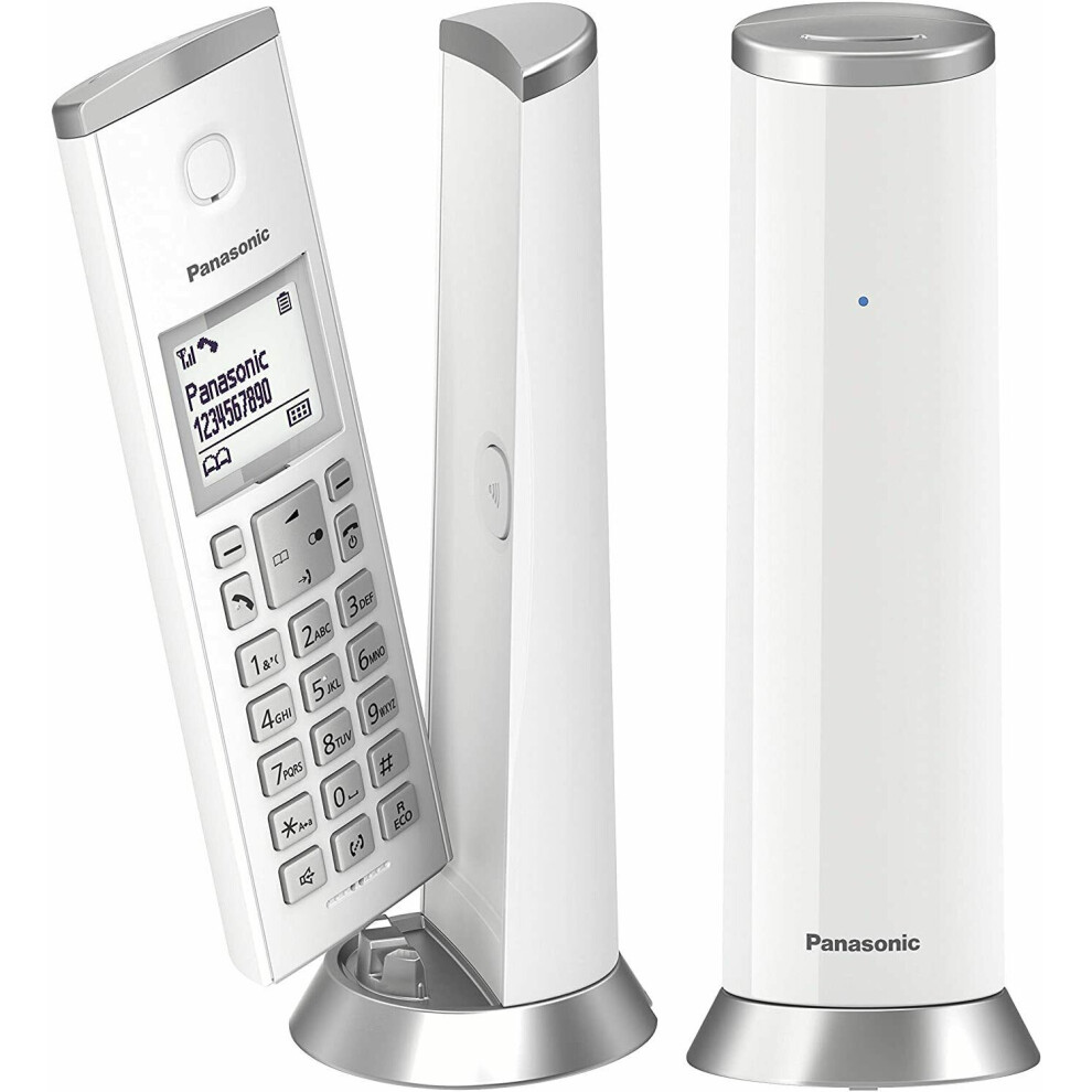 Panasonic KX-TGK212 Phone Fixed Wireless Design Duo Mode Eco White