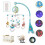 Dripex (blue) Baby Musical Bed Bell Cot Moon & Star Dream Light 1