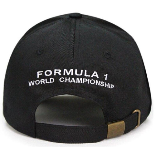 Formula 1 World Championship Cap Solid Black Embroidered Baseball Hat 2