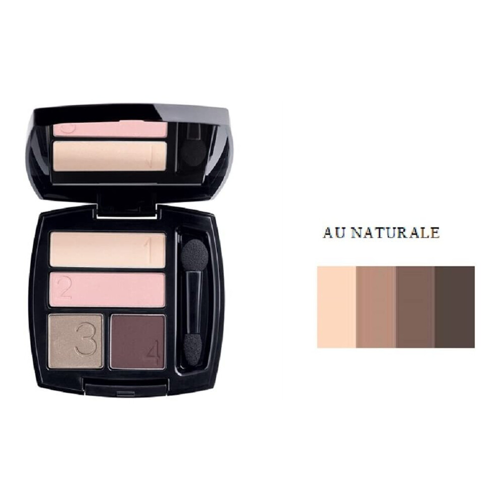 (Au Naturale Matte) Avon True Colour / Perfect Wear Eye Shadow Quad -  8 Colours