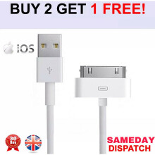 Charging Cable Charger Lead for Apple iPhone 4, 4S, 3GS, iPod, iPad2 & 1
