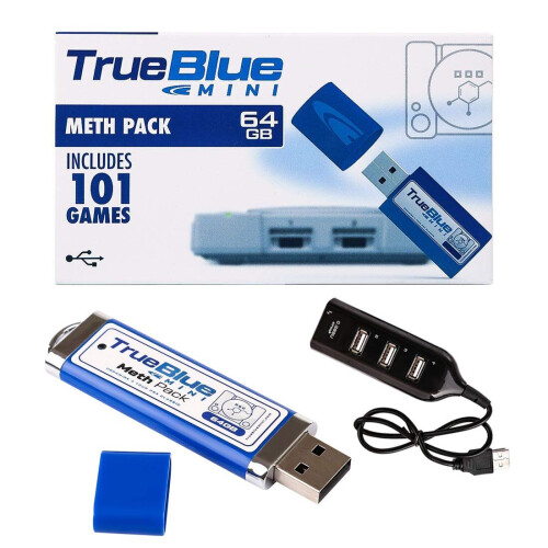 True Blue Mini - Meth Pack ( 64 GB ) 101 der besten PS1-Spiele enthalten