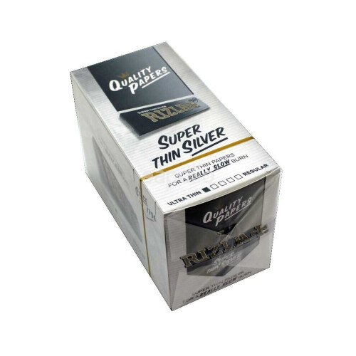(1 Booklet) Rizla Silver Regular Standard Cigarette Smoking Rolling Paper