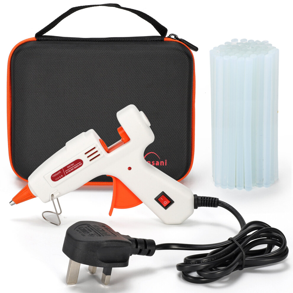 Vinsani Hot Glue Gun with Carry Case 20W with 50pcs Glue Sticks